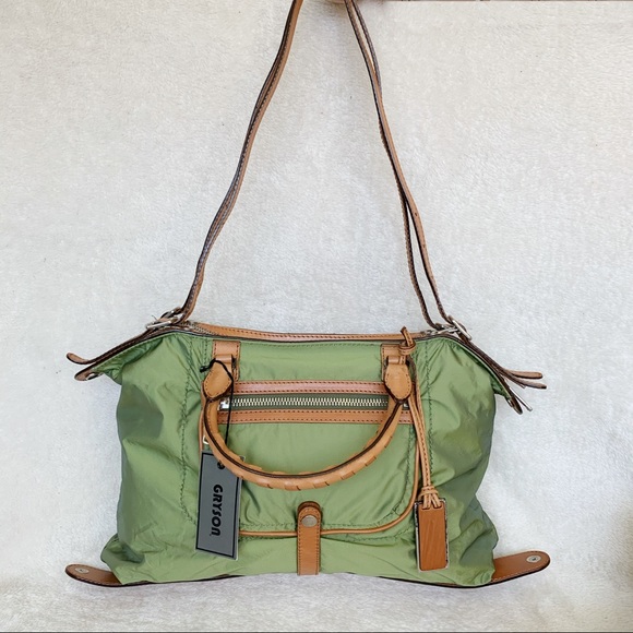 Closet Closes 11/1/22 Gryson Nylon and Leather Skye Tote Bag NWOT - Picture 2 of 10